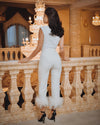 Feathers Suit - White