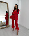 Feathers Suit - Red