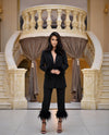 Feathers Suit - Black