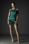 Feathers Dress - Green